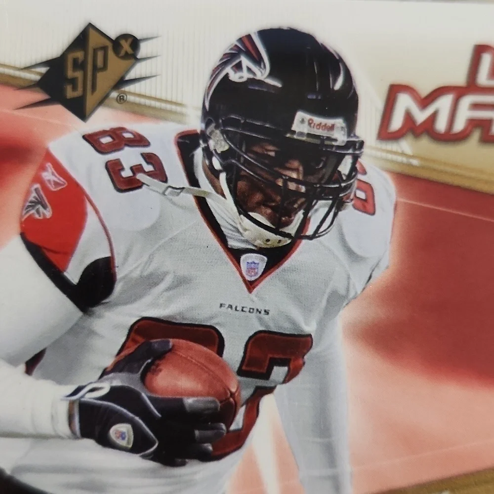 UPPER Deck SPX ATL Falcons Alge Crumpler Game Worn Jersey Card